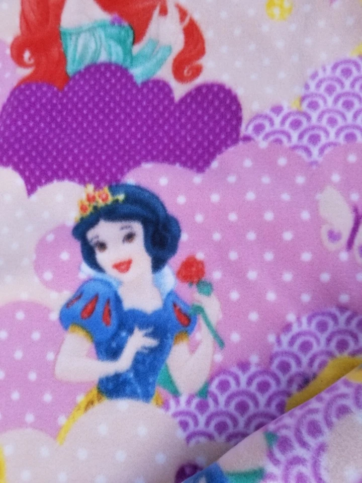 迪士尼公主印花抓绒幼儿毛毯,毯子装订 31 x 53 — 第 3/4 张图片