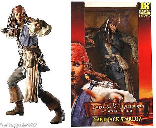 Figurine NECA Jack Sparrow 45 Cm – Pirates Des Caraïbes À La Fin Du Monde