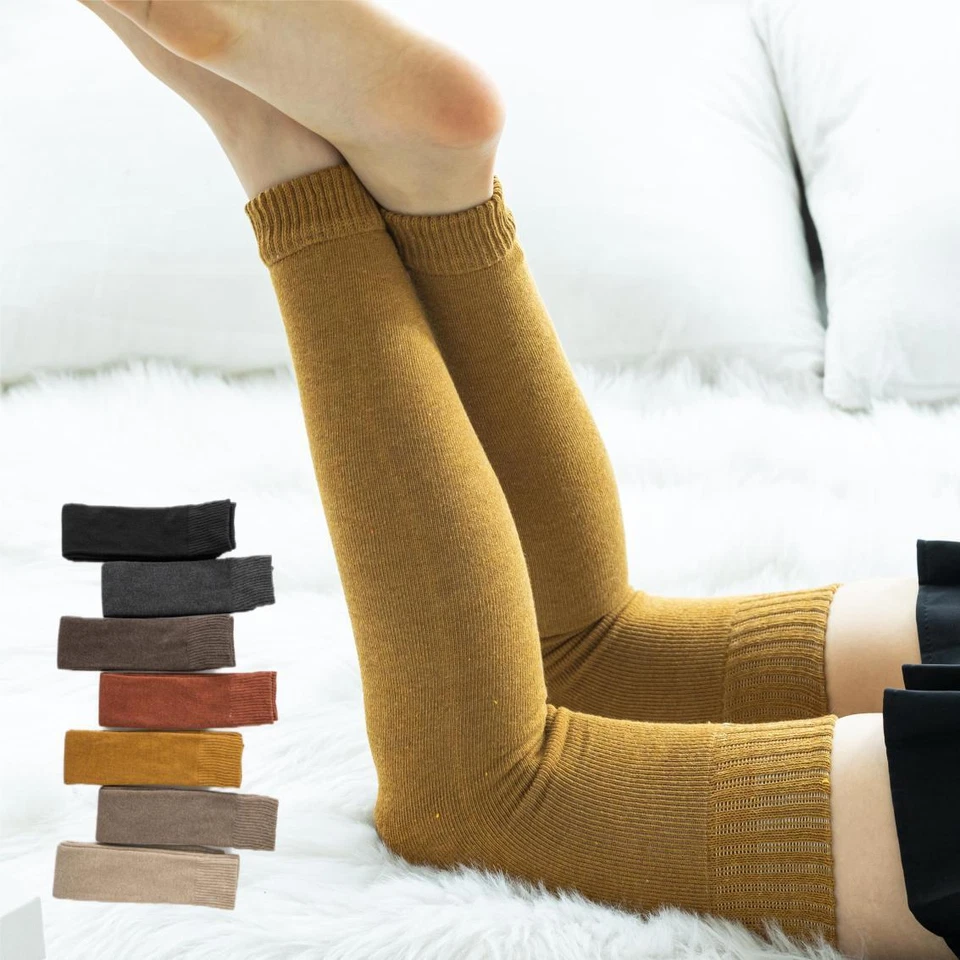 Women's Soft Knit Thigh High Boot Socks Extra Long Winter Over Knee Leg Warmers - Image 4 of 4