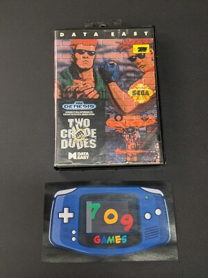 Two Crude Dudes (Sega Genesis) CIB COMPLETE