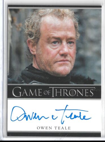 Game of Thrones Season 1 Autograph Card Owen Teale as Alliser Throne KAC