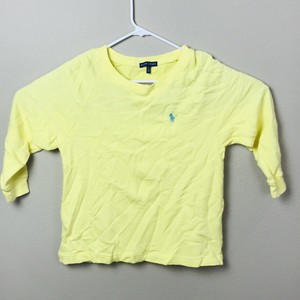 yellow polo v neck