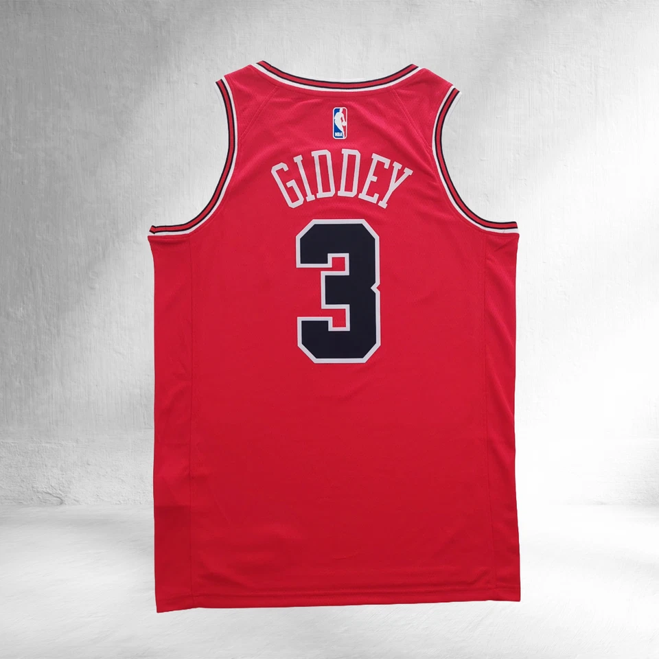 CHICAGO BULLS RED JERSEY Josh Giddey #3 Kids-Adult sizes - image 3 of 4