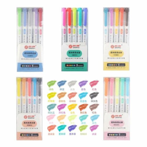 Stationery Fluorescent Markers Highlighters Pen Art Marker Highlighter Pen Set - Picture 1 of 15