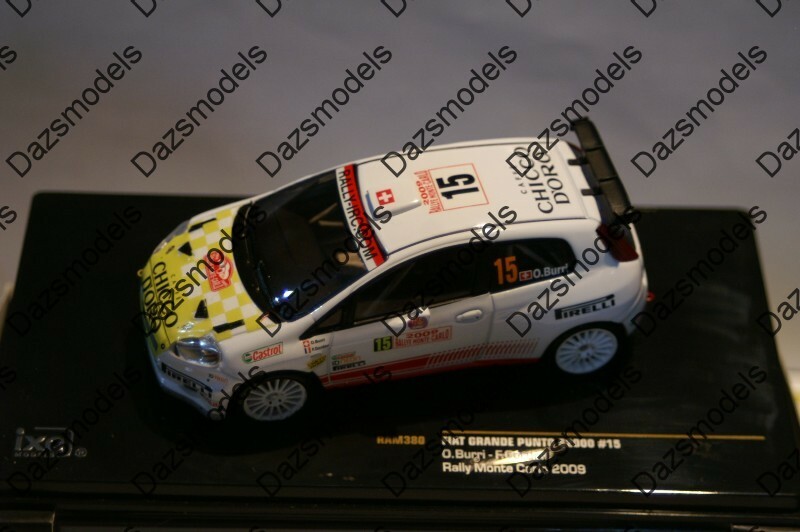 Ixo Fiat Punto S2000 M.Carlo 2009 O.Burri RAM380 1:43