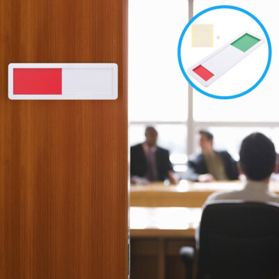 Privacy Door Sign With Slider - Vacant/Occupied Indicator For Offices & Bathrooms