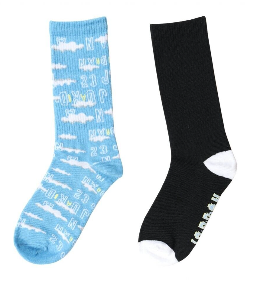 Nike Jordan Kids Crew Socks 2 Pack Size 5Y7Y BJ0506B9F NEW _A5 eBay