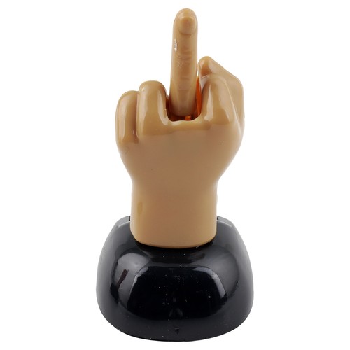 Armaturenbrett Wackelfigur Mittelfinger Solar Stinkefinger Hand Finger - Picture 11 of 25