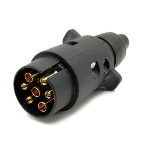 Verlängerungskabel Anhänger Spiralkabel 7 polig Stecker 300cm Wohnwagen DHL - Bild 2 von 6