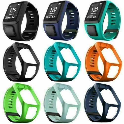 Silicone Cinturino per orologio per TomTom Runner 2/3 / Spark 3 / Spark  Cardio | eBay