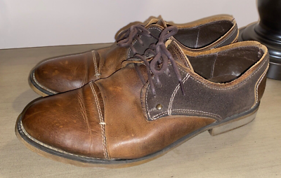 Bed Stu Mens Size 11 Repeal Distressed Leather Cap Toe Lace Derby Oxford Shoes Bed-Stu Repeal Cap Toe Distressed Leather Derby Shoe Mens 11  main image 4