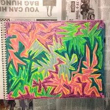 Drawing 11X14" Oil Pastel on Paper