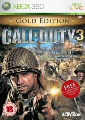 Call of Duty 3 Gold Edition Xbox 360 NEW Sealed UK Version COD 3 cod III gold
