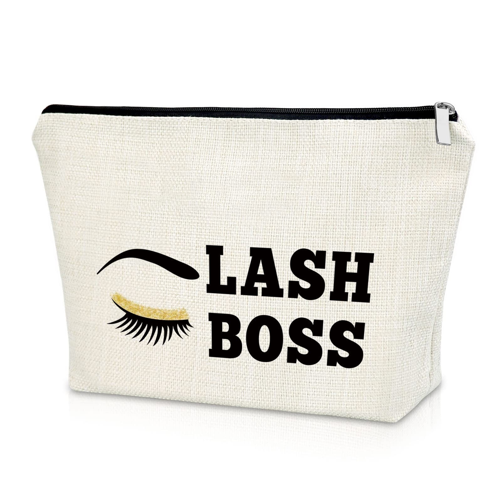 Sazuwu Lash Boss Beauty Lashes & Makeup Bag - Eyelashes Artist Gift & Cosmeti...
