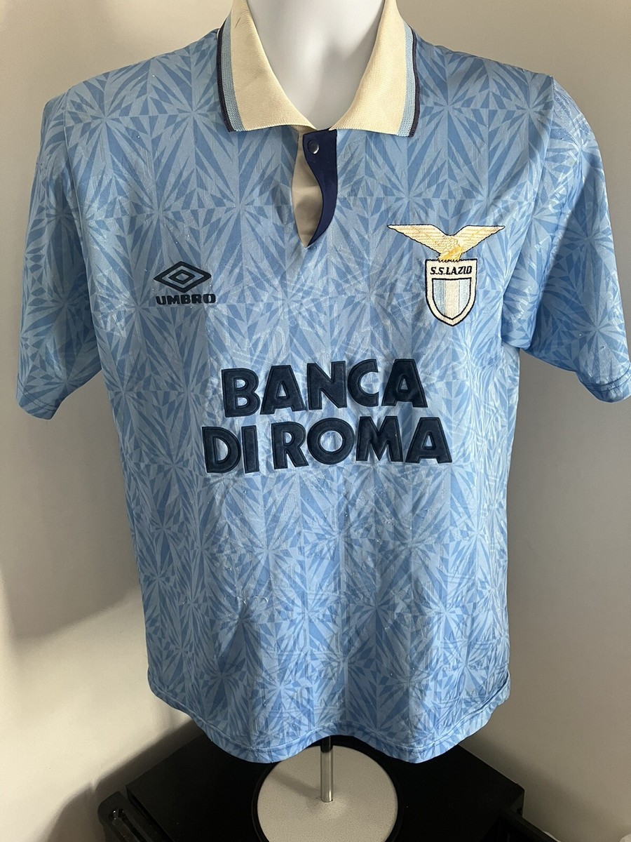 S.S. Lazio MANCINI 10番 ユニフォーム UMBRO 1998-00 Lazio Home Shirt Mancini #10 - 8/10 - (XS)