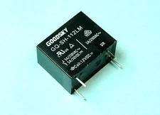 2pcs GoodSky 12V Relay, SPST, 5A 250VAC, 5A 30VDC, GQ-SH-112LM