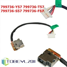 HP 799736-Y57 799736-S57 15-AC163NR 15-AC DC In Power Jack Cable Charging Port B