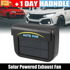 Solar Power Fan Car Window Cooler Air Vent Cooling Exhaust Conditioner Radiator