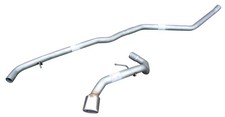 BMW 118D E81 & E87 (03/07-12/11) Silencer Delete Exhaust System - Oval Tip
