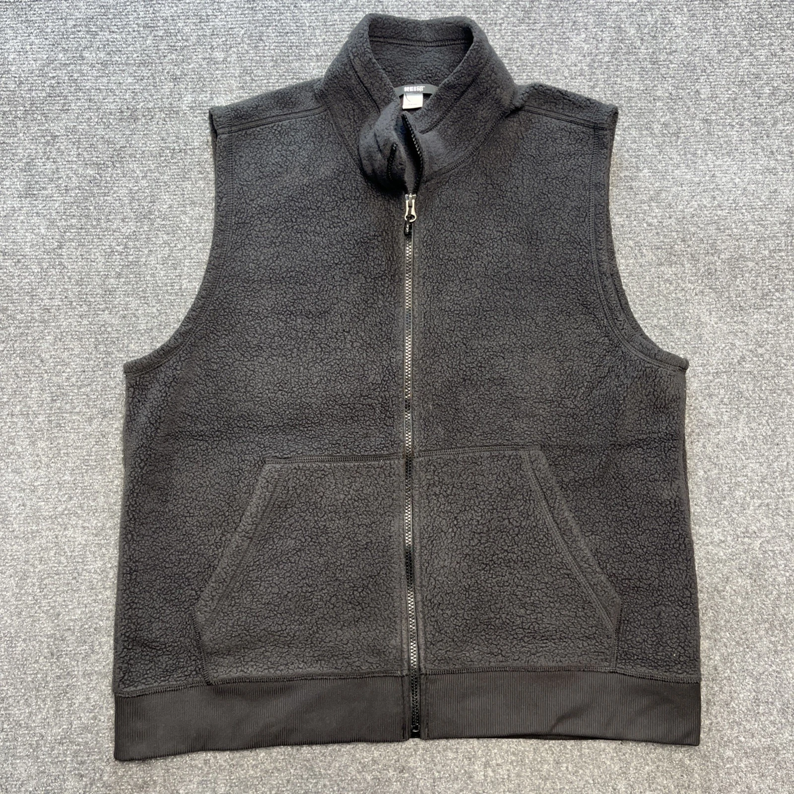 Rei Co-Op Vest Men’s Large Gray Fleece Outdoor Hiking Full Zip. 514B9