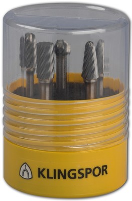 KLINGSPOR Hartmetallfräserset HF 100 INOX 9,6x6mm Spezialverzahnung Inox