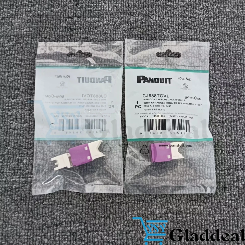 For Panduit Giga TX Cat6 jack Purple CJ688TGVL BOX OF 50. Free shipping！ - Image 3 of 4