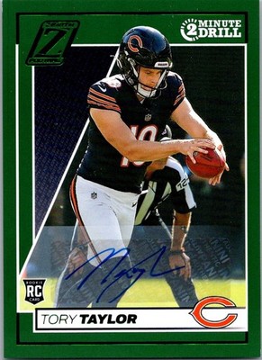 2024 Panini Zenith Rookies Tory Taylor #178 2 Minute Drill Autographs Bears