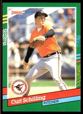 Curt Schilling 1991 Donruss #556 Orioles MLB READ FREE SHIPPING AutographDen