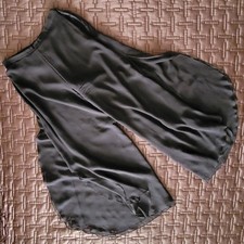 St. John Essentials Black Silk Chiffon Palazzo Pants Side Leg Opening sz 6"READ"