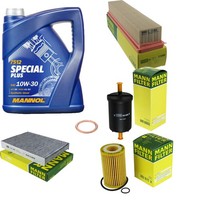 Mann Inspektionspaket 5L Mannol Special Plus 10W-30 FüR Renault Clio II 1.2 16V