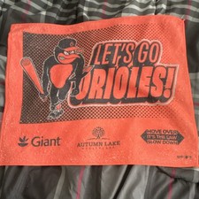 Giant Autumn Lake Baltimore Orioles Rally Towel Orange Black
