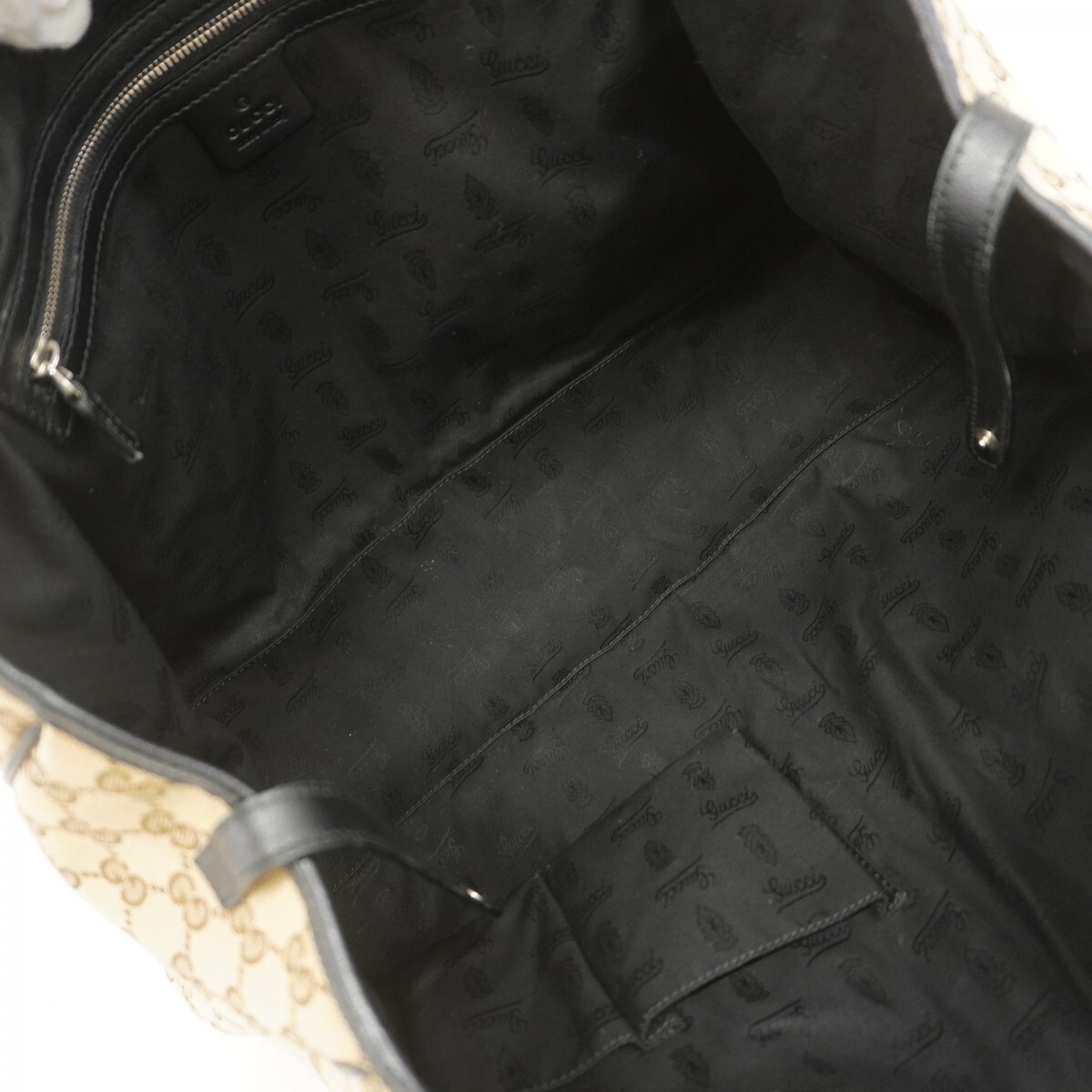 GUCCI Tote Bag GG Canvas Interlocking G 232956 gold silver hardware 5755 thumbnail 4