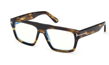 Tom Ford FT6084 B  056 Coloured Havana Rectangular Men's Eyeglasses