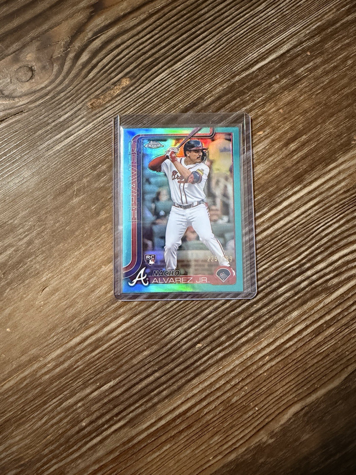 2025 Topps Chrome - Nacho Alvarez Jr. #75 Aqua Refractor /199 (RC)