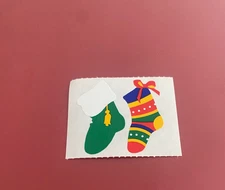 Mrs Grossman's Vtg 90's Christmas Stockings Sticker Mod