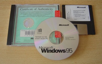 Windows 95 B   [4.00.1111 - Service Release 2]   ArNr. 000-36976D   sehr selten!