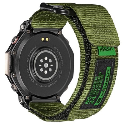 Watch Bands Compatible with Huami Amazfit T-Rex 3, Super Rugged Nylon Hoop and L