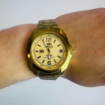 ORIENT Crystal 3 Star Watch Vintage Japanese Mechanical Automatic Wristwatch