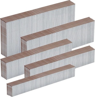 18 Gauge Galvanized Brad Nails Brown T-Head 5 Sizes 1500-Pack assembly 1500