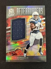 Melvin Gordon 2019 Panini Spectra- Afterburners  Mem. #/199 Chargers #AB-9 SP!!!