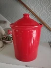 HLC ~ Fiestaware ~ Fiesta ~ Small 1qt. 8.5" Scarlet Canister w/ Lid NEW w/o tag