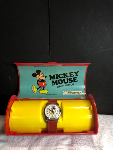 MICKEY MOUSE VINTAGE 1970'S SWISS MADE WINDUP  WORKING WATCH
