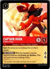 Captain Hook - Ruthless Pirate The First Chapter 107/204 Rare Lorcana Near Mint