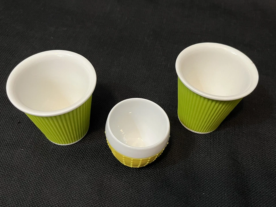 Bodum белые и желтые 2 другие белые и зеленые чашки для эспрессо с силиконовыми рукавами - Изображение 2 из 4