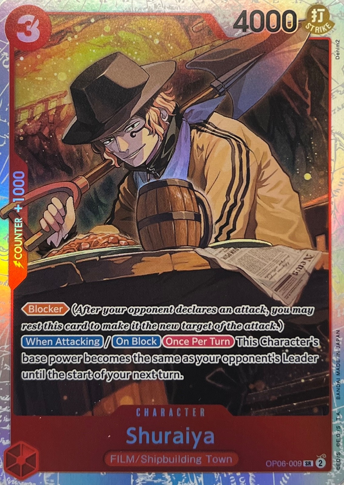 Shuraiya SR OP06-009 - Wings of the Captain - One Piece TCG