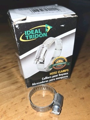 (10) Ideal Tridon USA 5203 Steel Hose Clamps - 5/16'' to 7/8'' NEW