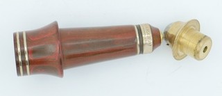 Wahl Eversharp Desk Set Fountain Pen Holder Red Woodgrain Hard Rubber 1920's