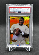 1995 Select Certified Warren Sapp Mirror Gold #127 PSA 9 MINT Rookie RC Bucs