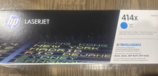 HP 414X High Yield Cyan Original LaserJet Toner Cartridge, 6,000 pages, W2021X