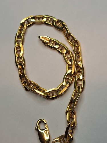 New 10k 4.85 Grams Designer Solid Yellow Gold Link Bracelet 8.5" Long 5MM Width - Picture 24 of 24